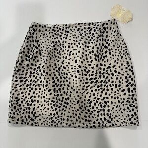 Altar'd State Women's Dotted  Cream‎ and Black Skirt - Size S - NEW With Tags.